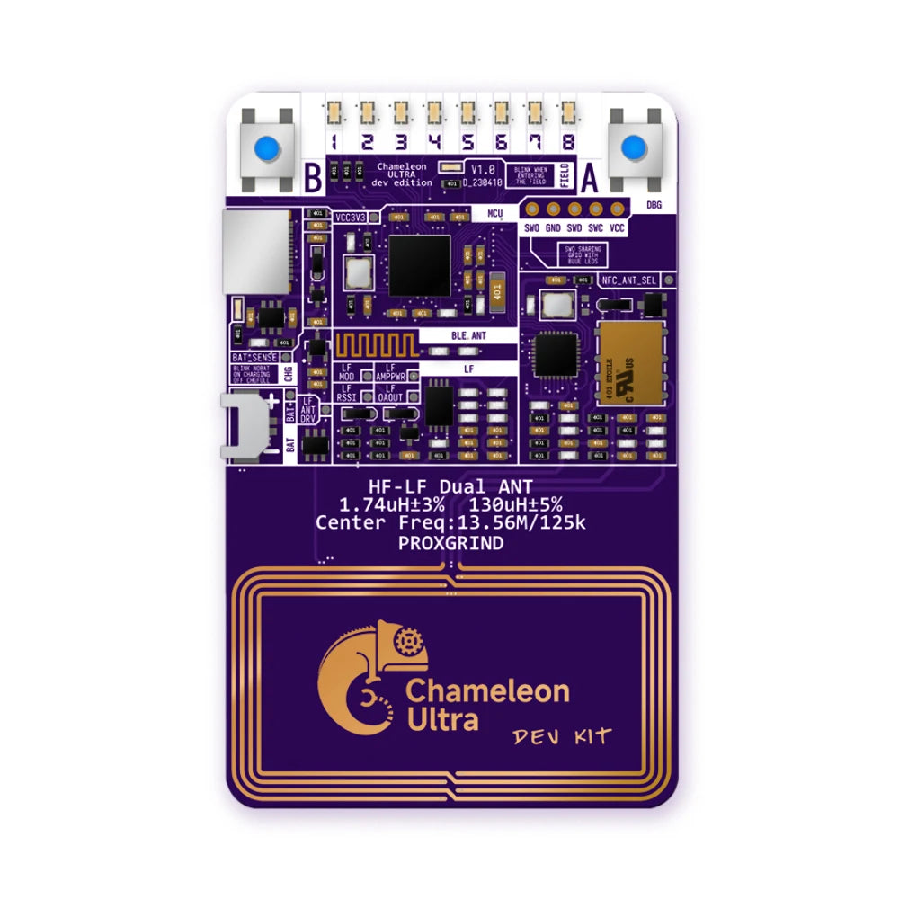 Chameleonultra Development Kit Contactless Smartcard Emulator Compliant to NFC Chameleon Ultra Dev Kit