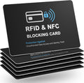 6 Pack RFID Blocking Cards, Safe Guard Card Protector for Debit Credit Card, Passport, RFID Blocker for Wallet Purse, Protection against Unauthorized Scanning and Data Theft