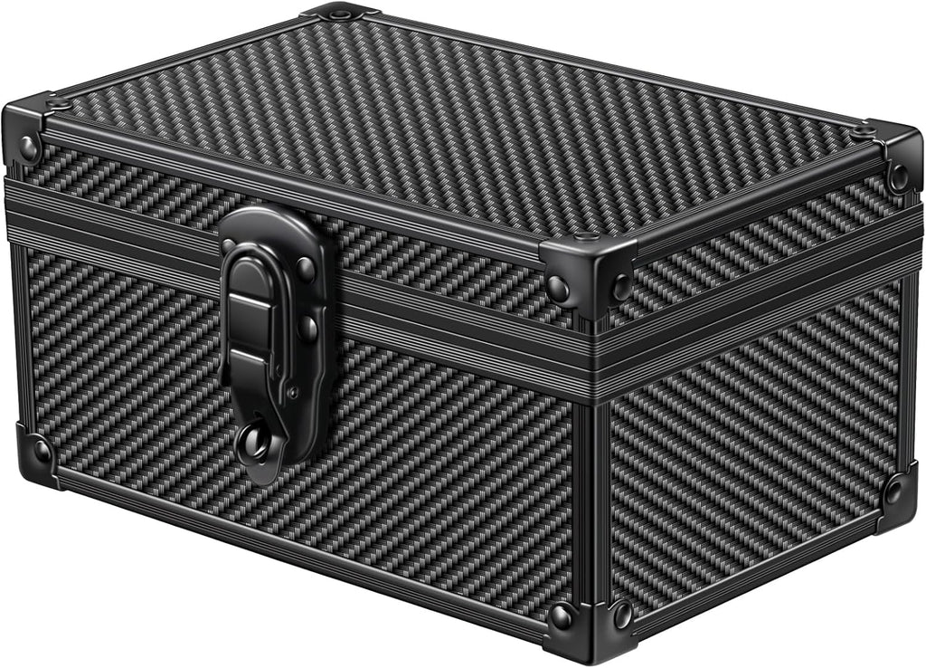 Faraday Signal Blocking Box for Car Keys, Carbon Fiber Black | Faraday Box for Car Keys, RFID Signal Blocking Box, Anti-Theft Shielding Cage, Large